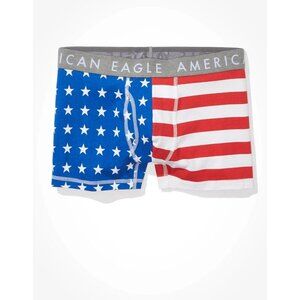 American Eagle Patriotic Underwear Trunk‎ USA Flag Men Size XL Multicolor NWT